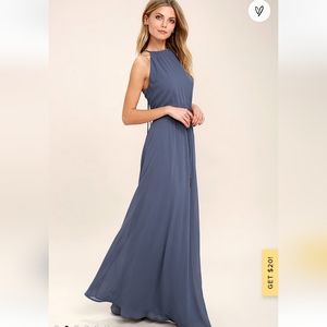 Lulu's Be Mellow Halter Dress